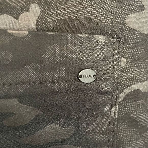 Bevy Flog Shely Black Camo Joggers Drawstring 27 - Picture 5 of 7